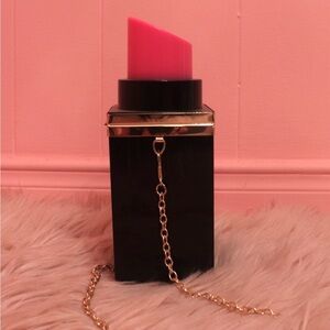 Pink Lipstick Evening Purse